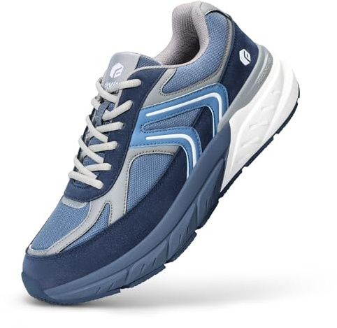 FitVille Extra Wide Shoes for Men, Wide Walking Shoes Wide Width Casual Sneakers Comfortable Orthopedic Shoe Arch Support for Plantar Fasciitis Neuropathy - Rebound NEO V5