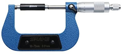 KONGMM Micrometro, Micrometro da 50-75 mm di buona qualità Accuratezza Alta qualità Giallo Esterno micrometro Strumento di Misura 0,01 mm metrico micrometro Esterno(75-100mm)