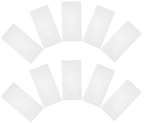 Toyvian Protection Anti-éclaboussures pour Cage de Lapin et Cobaye, Doublure PVC Transparente, Lavable à l'eau, Lot de 10 Pièces, pour Habitat de Lapin à Domicile