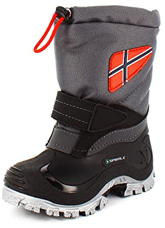 Spirale Morten, Stivali Da Neve Unisex Bambini E Ragazzi, Grigio (Grey), 26 EU