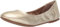 Amazon Essentials Women's Belice Slip On Ballet Flat, Gold, 5 UK