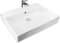 Alpenberger Waschbecken Gäste WC | Aufsatzwaschbecken mit Hahnloch | Waschtisch Bad Waschplätze | Keramik Handwaschbecken 60 cm Breit | Gästewaschbecken Badezimmer | Hängewaschbecken Wandmontage