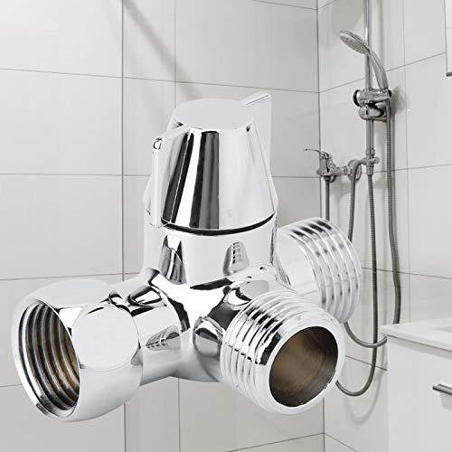 3-Wege-Duschumsteller, Adapter für Duschkopf mit Schalter für Duscharm, T-Adapter G1/2 Zoll, Ersatz für Handbrause, T-Umsteller für Dusche, Toilette und Küche