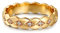 Jeulia Verlobungsring aus Sterlingsilber, gemeißelte Blume und Blatt, einzigartiger Zirkonia-Ring für Damen, Verlobungsring, Schmuck, Geschenk (Gelbes Gold, 57(18.1))