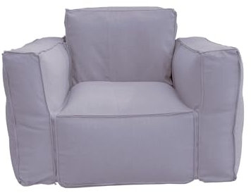Fauteuil Salon de Jardin modulable, imperméable, Gonflable (Pompe Incluse) - 90x75x65cm - Gris Galet - Déco Arts