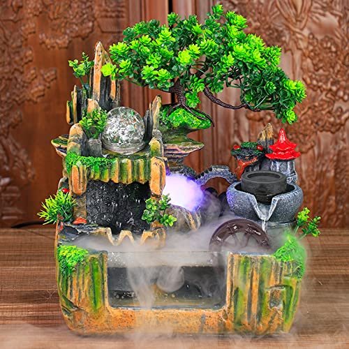 Fontana da interni, da scrivania, nebulizzatore, per soggiorno, meditazione, giardino, cascata, regalo per la decorazione della stanza