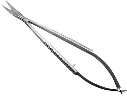Cuticle Scissors Professional Extra Fine Straight Precise Pointed Tip Grooming kit Facial Hair Stratum Corneum Scissors for Nail Dry Skin Eyebrow Eyelash Nose, Ear Hair Trim 5.5 inches