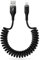 Coiled Lightning Cable for Car, [0.4M-1.8M] Apple Carplay Cable Lead, Retractable iPhone Charger Cable Short Fast Charging Cord for iPhone 14 13 12 11 Pro Max SE XS XR X 8 7 6 Plus i Pad