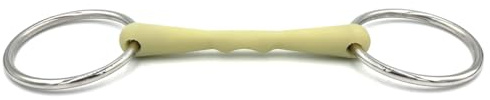 Equine Smile ES0041 Gebiss Wassertrense Stangengebiss mit Flexibel Apfel Apfelgeschmack Material Stange Ringdurchmesser 66 mm Gebissstärke 19 mm (11.5 cm)