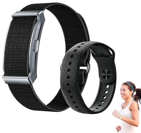 Generico Braccialetto Fitness Intelligente Ahalar, Tracker Fitness Ahalar, Design Ultraleggero Senza Schermo, Impermeabile IP68, Per Uomo E Donna, Fitness All'aperto E Attività Quotidiane (Black)