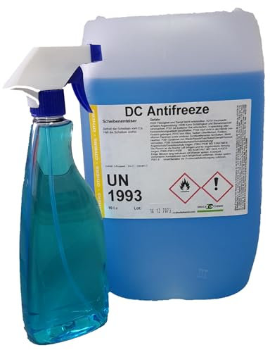 DC DruckChemie GmbH Antifreeze Scheibenenteiser Auto 20L + Triggersprayer - Leistungsstarker Entfroster für Autoscheiben, Seitenspiegel & Scheinwerfer