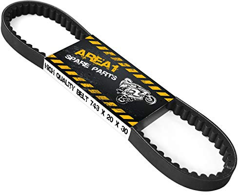 Area1 Keilriemen 743x20x30 GY6 125/150ccm China 4Takt Motorroller. Kompatibel mit RS Flex-Tech Vanguard Zhej Qinqui Sonik Wangye Antriebsriemen