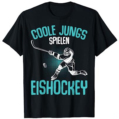 Coole Jungs spielen Eishockey Hockey Eishockeyspieler Jungen T-Shirt