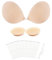 Egussi Push Up Sticky Bra for Women, Reusable Invisible Backless Strapless Bra, Self-Adhesive Nipple Cover Pasties for Backless Dress - Nude