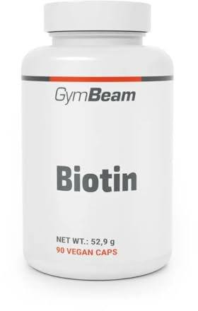 GymBeam Biotin-Tabletten - Mit hochdosiertem Vitamin B7, unterstützt gesunde Haare, Haut und Nägel, für Veganer geeignet, beeinflusst den Stoffwechsel und das Nervensystem