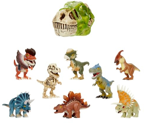 MGA Entertainment Gross-a-Saurus GrossMos Dino Sortiment Serie 1 - Interaktives Dinosaurier-Spielzeug für Jungen und Mädchen, für Sammler und Kinder ab 6 Jahren, Rot