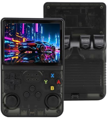 R36S Retro-Handheld-Spielekonsole, 3,5-Zoll-IPS-Bildschirm Videospielkonsole, Dual 3D Rocker, Hand-Emulator-Konsole mit Open-Source-Linux-System, 3000-mAh-Akku