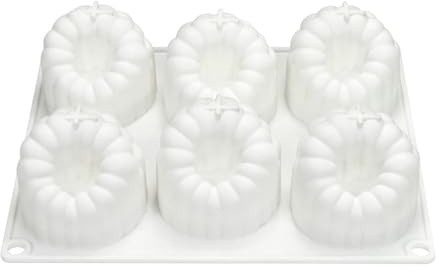 TUOTUOJIA 6 Cavity Large Raspberry Mousses Cake Mold Food Grade Silicone Chocolate Dessert Baking Mould Family Gathering Bakeware