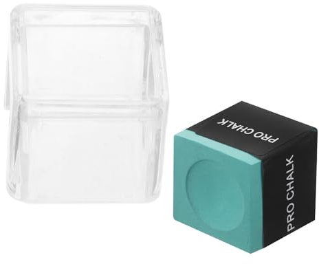 Healeved Gesso Professionale per Stecche da Biliardo Custodia Protettiva Polvere per Manutenzione Punta Stecca Accessorio per Controllo e Precisione in Partite e Tornei
