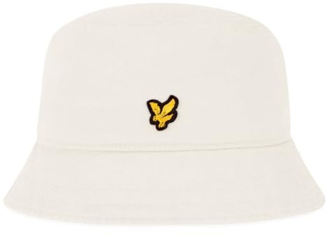 Lyle & Scott Uomo Cappello da Pescatore con Logo, Ice Cream, One Size