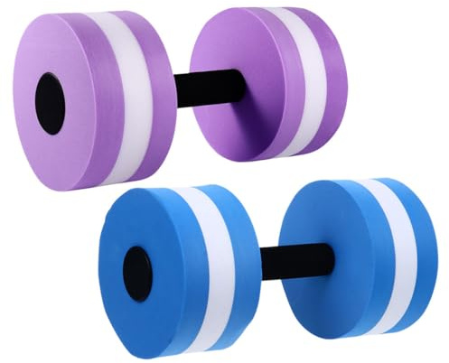 LOORGVEL Mancuernas para Aeróbic Acuático de EVA 2 Piezas Ligeras y Flotantes para Entrenamiento en Piscina y Ejercicios de Fitness en Agua para Todas Las Edades