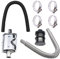 Auto Auspuff Schalldämpfer Auspuffschalldämpfer Rohrschelle Auto Heizungs Kit Abgasschlauch für Stromerzeuger Klemmen Halterung 24mm Edelstahl Auspuffrohr für Air Diesel Heizung