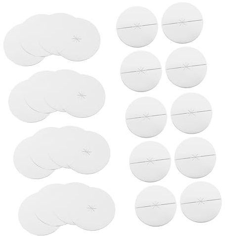 OSALADI 150 Stück Fallschutzbox Aus Papier Kerzenhalter Tropfenfänger Für Kerzen Stumpenkerzen Bobeches Kerzenbecher Kerzenlicht-Service-kit Wachsfänger Bobeche Papierstau Papierfach Liner