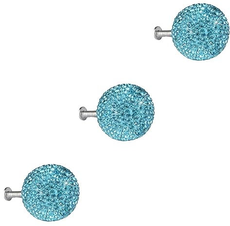 Angoily 3 Sätze Knöpfe Für Kommodenschubladen Schubladengriffe Schranktürknöpfe Schrankknöpfe Aus Kristall Schrankknöpfe Edelstahl Vintage Türgriffe Kristalldekor Rostfreier Stahl Eigenbau