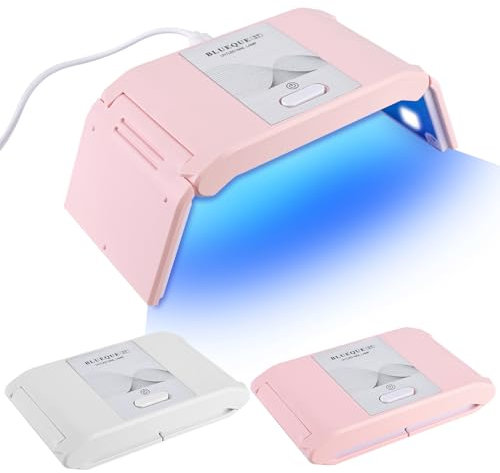 Vegena 2 Stücke UV Lampe Für Gelnägel Mini, 36W Tragbare UV Lampe Nägel, Faltbar UV Nagellampe Lampe Für Nägel UV Lampe Nägel Nageltrockner Für Gelnägel, Schnell Trocknen Nagellampe (Weiß)