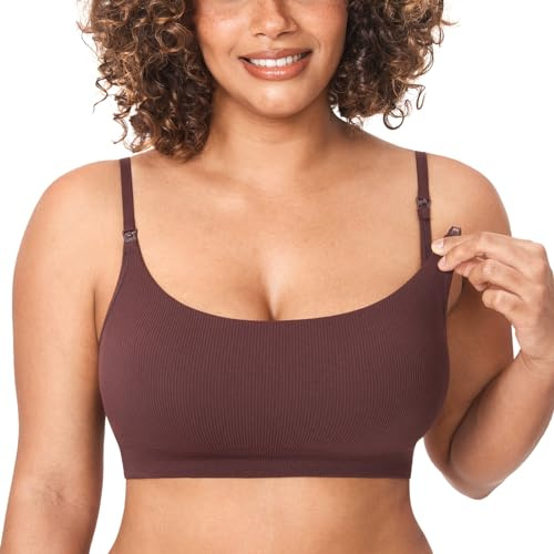 MOMANDA Sujetador Lactancia sin Aros para Mujer | Bralettes, sin Costuras, Sujetador Deportivo, Inalámbrico