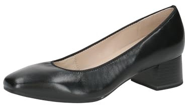 CAPRICE Comfort Damen Pumps aus Leder Mehrweite H, Schwarz (Black Nappa), 40 EU