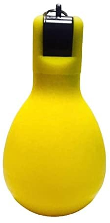 Bivwopei Whistle,Squeeze Whistle,Hand Whistles,Hygienic Hand Whistle,Training Whistle, for Indoor,Outdoor,Home,School (Yellow)