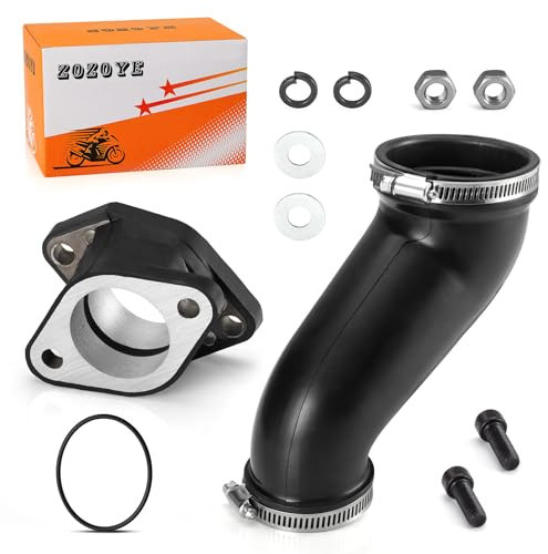 1UY-14453-00-00 Carburetor Intake Manifold Boot Joint & Air Box Cleaner Joint for Yamaha Warrior 350 YFM350X 1987-2004