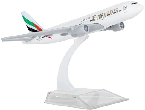 Nhemeylp Model Plane, Boeing 777 Airplane Model 1/400 Diecast Airplanes Model Aircraft with Stand for Collection and Display Aviation Enthusiast Gift
