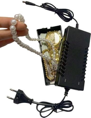 Contenitore Segreto - Porta Gioielli da Viaggio,Organizzatore Antifurto a Forma di Caricabatterie per Custodire Chiavi, Gioielli e Oggetti di Valore