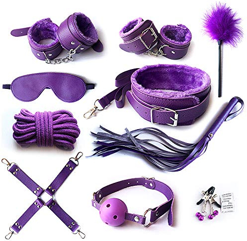 Viaggi Bõndängë Set Kit Coppia Accessori Adulti Manicotto Šêxy Shop Hot Oggetti Protegge Letto Šêx Toysper per Coppie ŠêxyShop Bõndägë Toy Giochi Erótīcī Šêsso per Coppia Manêttê 10Pices 5903-35