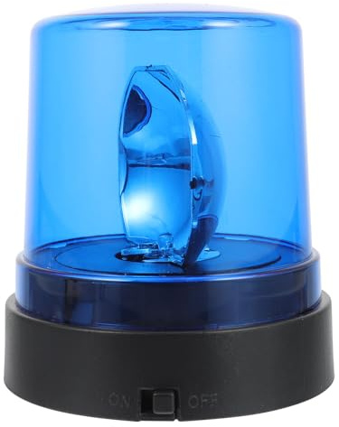 LOLIPPYY Luz de Advertencia LED Roja Giratoria para Coches, Lámpara Estroboscópica de Emergencia de Plástico, 1 Pieza, Juguete Educativo Infantil para Fiestas y Juegos de Policías