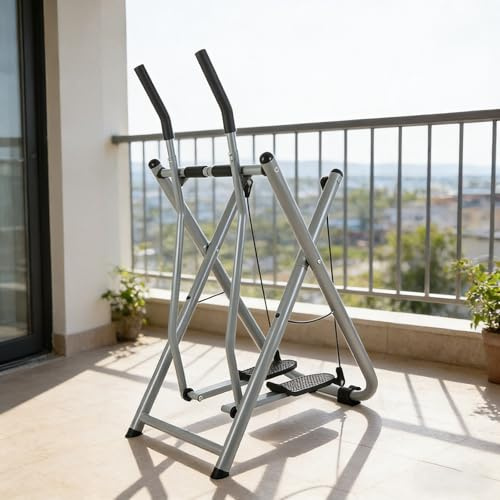 Macchina ellittica Glider, pieghevole Air Walk Cross Trainer per esercizi cardio di tutto il corpo a casa o in ufficio