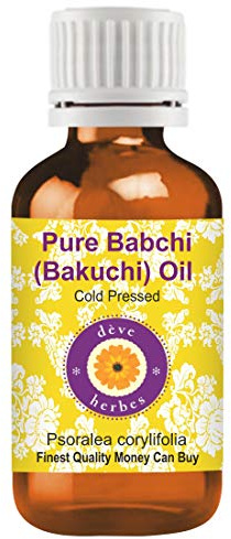 Deve Herbes Babchi (Bakuchi) Oil (Psoralea corylifolia) | Cold Pressed | Pure | Natural | Undiluted | For Diluting Essential oils | For Skin & Massage | Non-Sticky | Lightweight | Unisex | 30ml (1 oz)