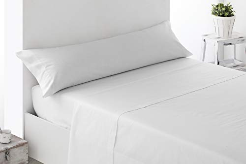Miracle Home Sábana Encimera Ajustable, Suave y Cómoda, Blanco, Cama 90 cm