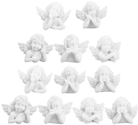 Milisten 30Pcs Engel Charms - Kleine Cherub Miniaturen, Harz Flatback Verzierungen, Figur für DIY Schmuck, Telefon Shell Herstellung Material (Mixed Stil)