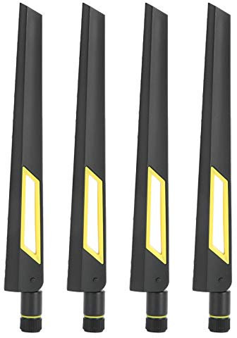 Sxhlseller Antena de Enrutador WiFi de 4 Piezas para RT-AX88U AX6000 2.4G / 5G Antena de Tarjeta de Red SMA de 10dB de Doble Banda