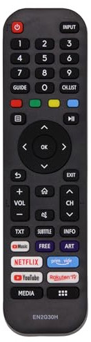 Nouvelle Riry - Remplacement de la télécommande Hisense EN2G30H pour la télévision Intelligente Hisense VIDAA LCD LED 4K UHD