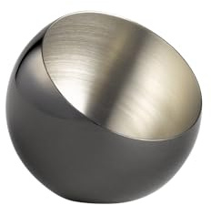 APS 40772 Schale SPHERE, 3er-Set, Ø 8 cm, Höhe 7 cm, 0,1 Liter, Edelstahl, Gunmetal-Look