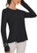 IECCP Damen UPF 50 UV Schutz Langarmshirt Damen Outdoor Wanderhemd Safari Kleidung Damen Atmungsaktiv Quick Dry Casual Tops Sport Oberteile