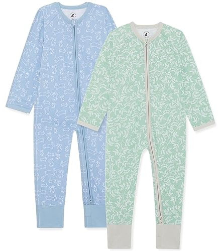 Bramble & Bear Unisex Baby (2er-Pack) Kleinkind- Und Baby-schlafanzüge Sleepsuit, Hase & Efeu, 3-4 Jahre EU