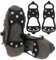 Abeillo - Picos antideslizantes para zapatos, mangos de silicona para hielo, nieve y hielo, puntas de acero inoxidable, garras para zapatos, crampones, clavos para zapatos de invierno y exteriores (M)