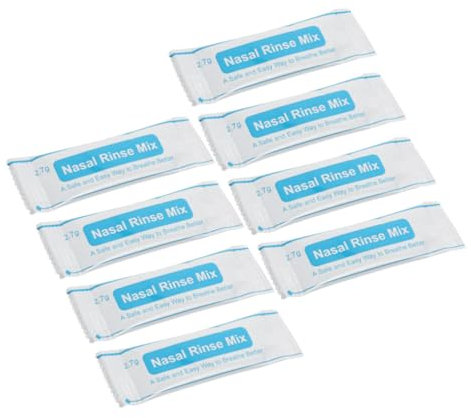 Beaupretty 40piezas Paquetes De Sal Para Lavado Nasal Sobres Disolubles Rápidos Sin Grumos Mezcla Salina Fisiológica Para Limpieza Diaria y Protección Nasal Para Uso Profesional y Personal