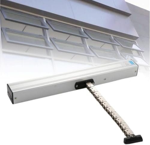 Wireless Chain Window Opener with Remote Control and Switch Airtightness Window Control System Automatic Chain DC24V for Skylight Window Greenhouse and Roof Vent,Stroke1000mm