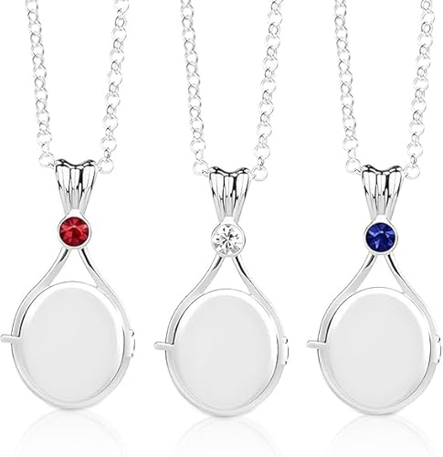 SGZIOO 3 stycken h2o plötslig sjöjungfrukedja, sjöjungfru melodi-halsband med medaljonghänge, sjöjungfrukedja h2o för kvinnor, personlig amulett present